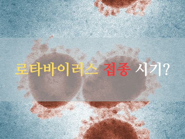 로타바이러스 장염: 원인, 백신 종류, 접종 시기는?