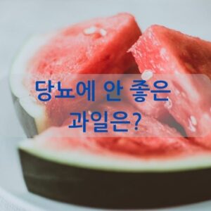 당뇨에 안 좋은 과일