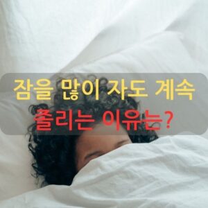 잠을 많이 자도 계속 졸리는 이유