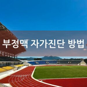 부정맥 자가진단 방법