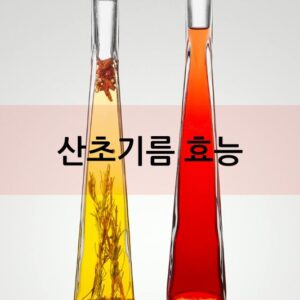 산초기름 효능