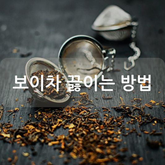 보이차 끓이는 방법 알아보기!