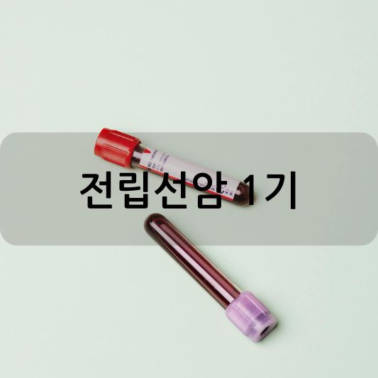 전립선암 1기: 증상, 예방, 치료 방법 알아보기!