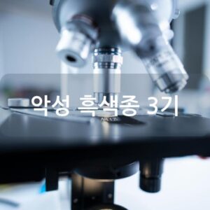 악성 흑색종 3기