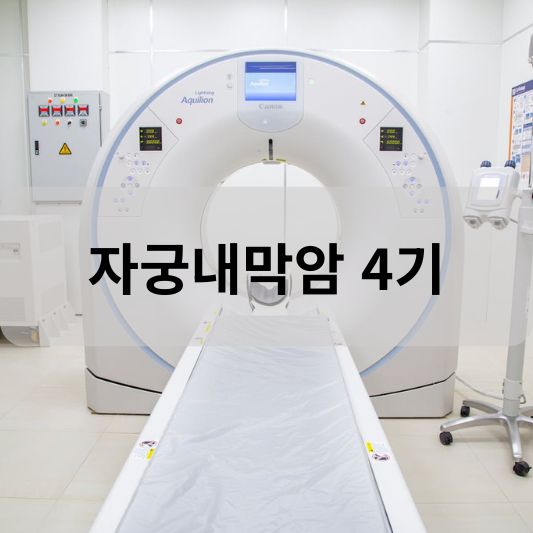 자궁내막암 4기:원인, 증상, 치료 방법 알아보기!