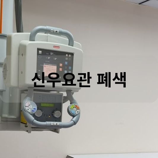 신우요관 폐색: 원인, 증상, 치료 방법 알아보기!