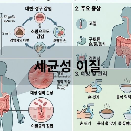 세균성 이질: 원인, 증상, 치료 방법 알아보기!