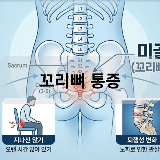 꼬리뼈 통증: 원인, 증상, 검사 방법, 치료 방법 알아보기!