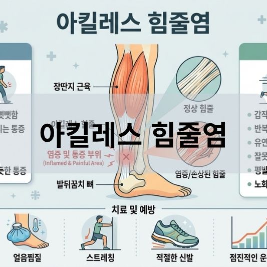 아킬레스 힘줄염: 원인, 증상, 치료 방법 알아보기!