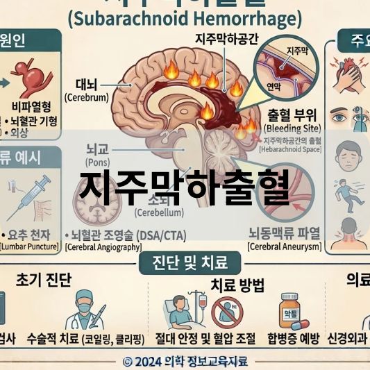 지주막하출혈: 원인, 증상, 치료 방법 알아보기!